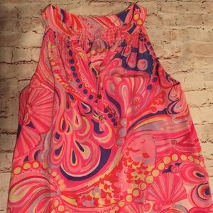 Lilly Pulitzer Bailey sleeveless silk top. Medium